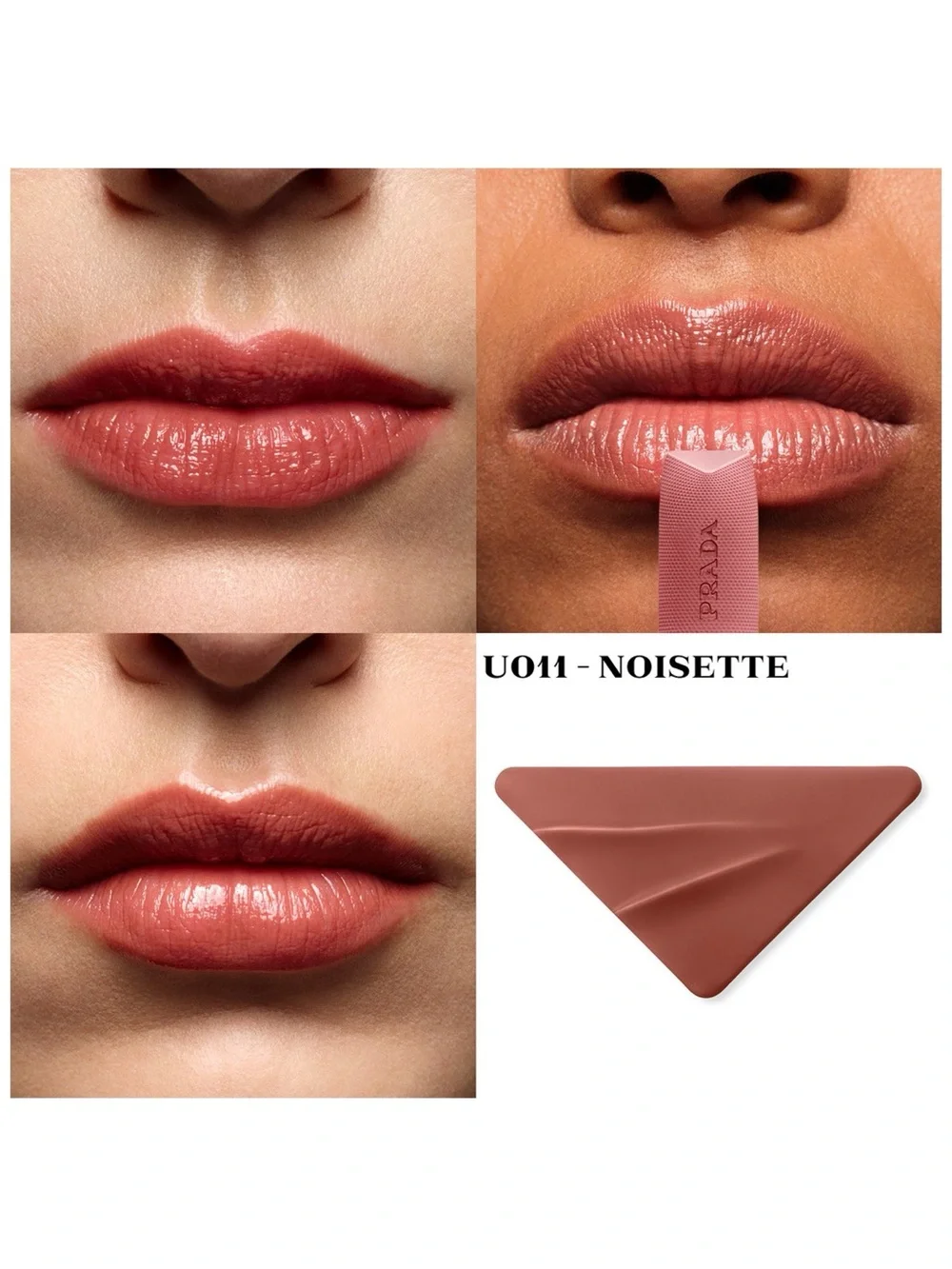 Prada Optimizing Care Lip Balm in the shade U011 - Noisette